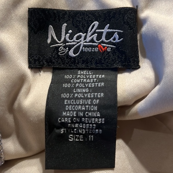 Used NIGHT by Teeze Me Purple Tulle and Cream Sequin and sparkle Formal Dress - Picture 9 of 11